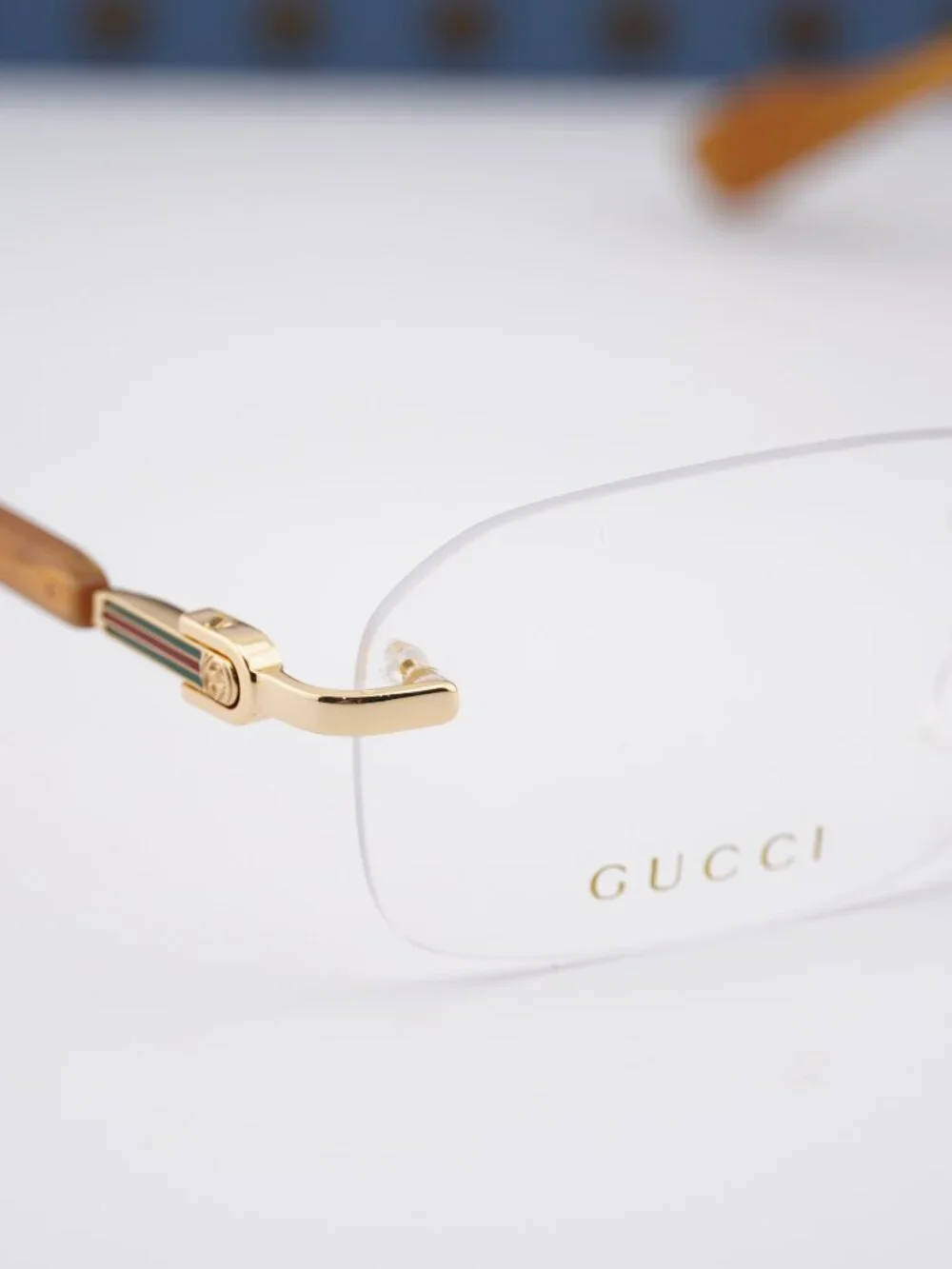 Gucci GG1221O 006 Rectangle Eyeglasses - Gold 56mm